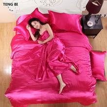 Load image into Gallery viewer, 100% pure satin silk bedding set - Melodiess