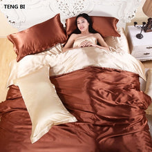 Load image into Gallery viewer, 100% pure satin silk bedding set - Melodiess