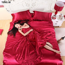 Load image into Gallery viewer, 100% pure satin silk bedding set - Melodiess
