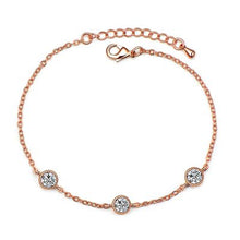 Load image into Gallery viewer, Silver Plated Crystal Zircon Chains Bracelets &amp; Bangles - Melodiess