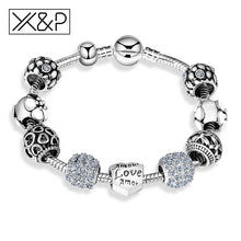 Load image into Gallery viewer, Antique Silver Charm Bracelet - Melodiess