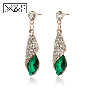 Alloy Gold Long Drop Earrings - Melodiess