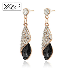 Alloy Gold Long Drop Earrings - Melodiess