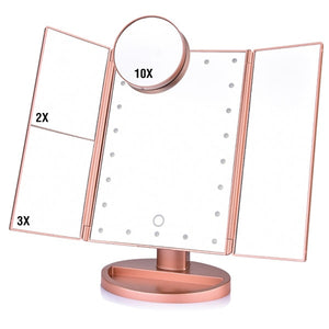 22 LED Touch Screen Makeup Mirror - Melodiess