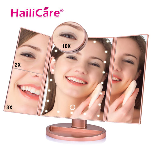 22 LED Touch Screen Makeup Mirror - Melodiess