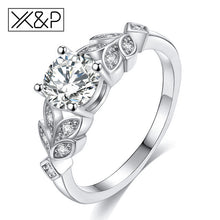 Load image into Gallery viewer, Luxury Brand Wedding Crystal Silver Ring - Melodiess