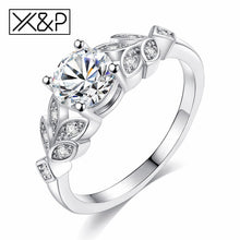 Load image into Gallery viewer, Luxury Brand Wedding Crystal Silver Ring - Melodiess