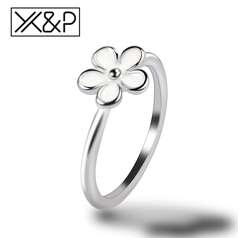 Flower Silver Ring - Melodiess