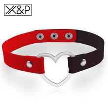 Load image into Gallery viewer, Cute Heart Color Leather Neck Hoop Chokers - Melodiess