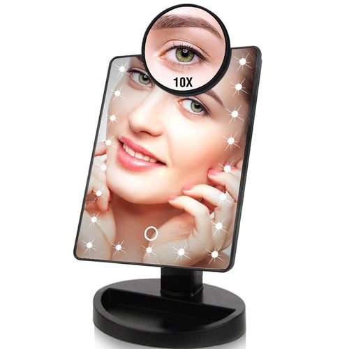 22 LED Lights Touch Screen Makeup Mirror - Melodiess